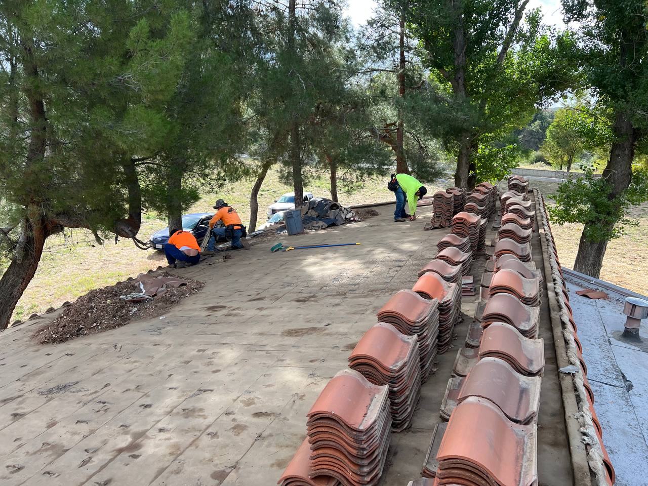 Olivet University - repairing dormotory roof